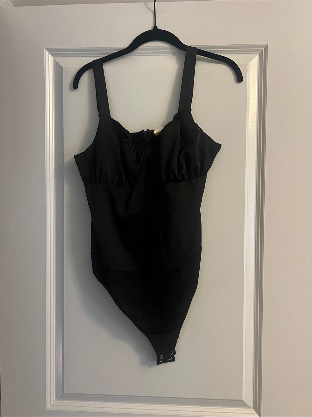 Classic Black Stretch Bodysuit Tank Top